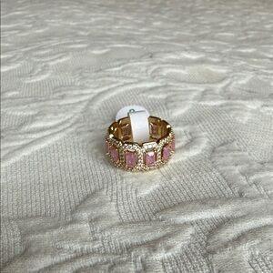 BP Gold and Pink Gemstone Ring